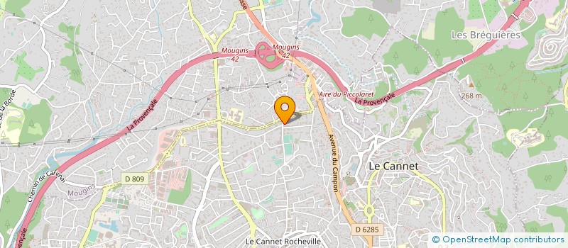 localisation de l'entreprise L EUROPEENNE DE TELECOMMUNICATIONS à LE CANNET