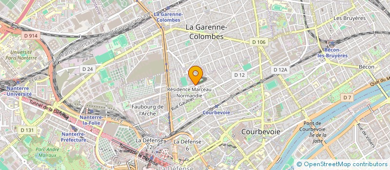 localisation de l'entreprise L EUROPEENNE DE TUYAUTERIE à COURBEVOIE