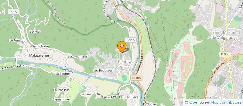 localisation de l'entreprise L'EUZIERE à CENDRAS