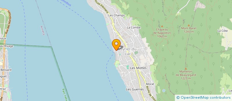 localisation de l'entreprise L'EVASION  VEYRIER-DU-LAC
