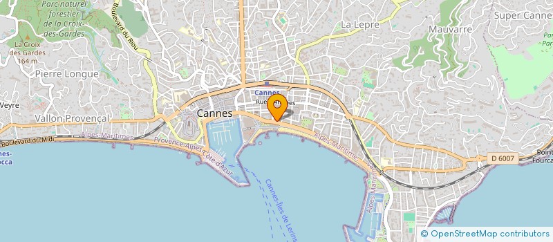 localisation de l'entreprise L'EVASION à CANNES