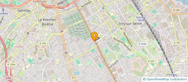 localisation de l'entreprise L'EVASION  IVRY-SUR-SEINE