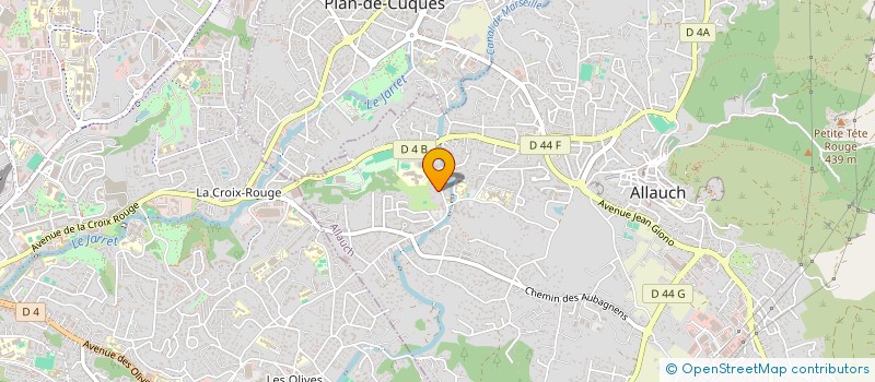 localisation de l'entreprise L'EVECHE  ALLAUCH