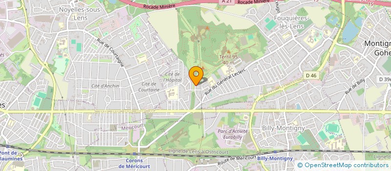 localisation de l'entreprise L'EVEIL A PETITS PAS  FOUQUIERES-LES-LENS