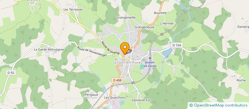 localisation de l'entreprise L'EVEIL DES DELICES  USSON-EN-FOREZ