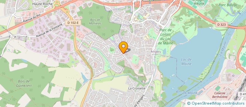 localisation de l'entreprise L'EVEIL DES MOTS à ANGERS