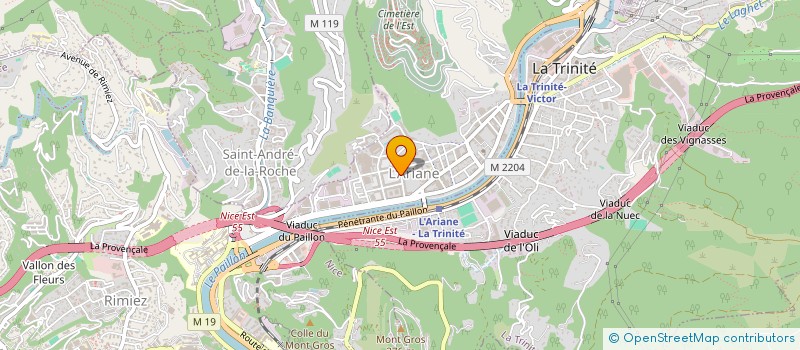 localisation de l'entreprise L'EVEIL DES PAPILLONS à NICE