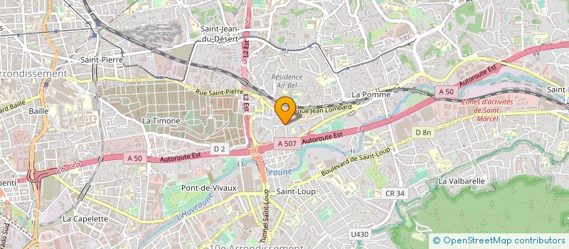 localisation de l'entreprise L'EVEIL DES SENS , MEDIATION ANIMALE  MARSEILLE