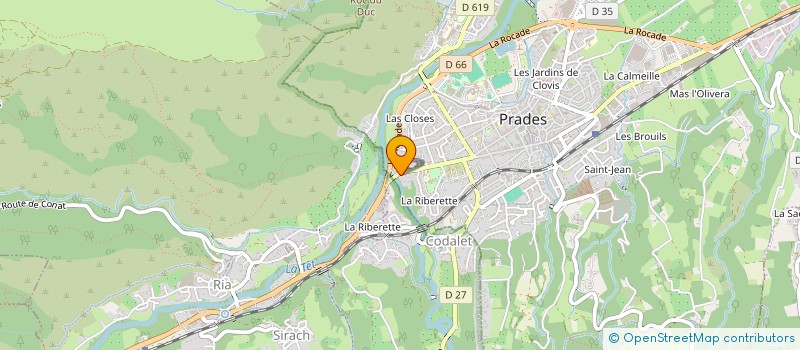 localisation de l'entreprise L'EVEIL DU NOUVEAU MONDE à PRADES