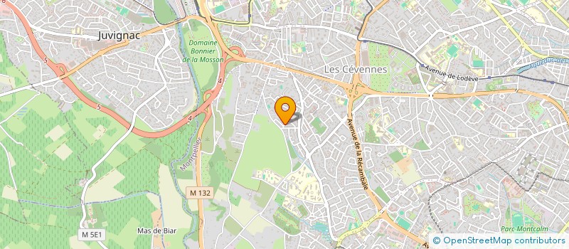 localisation de l'entreprise L'EVEIL DU PAPILLON à MONTPELLIER