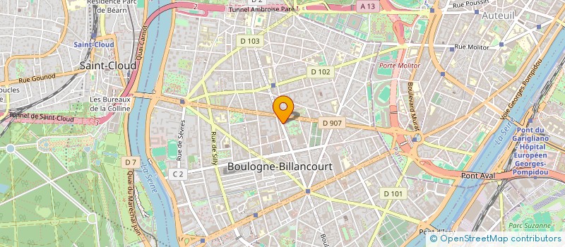 localisation de l'entreprise L EVEIL EN CIEL à BOULOGNE-BILLANCOURT