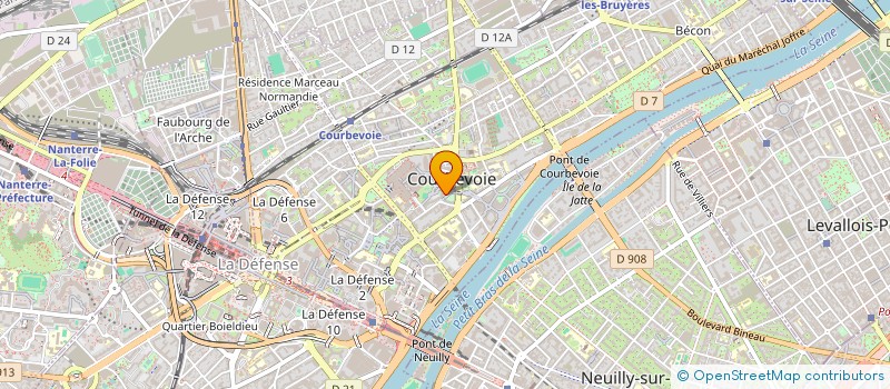 localisation de l'entreprise L'EVENEMENT VIP à COURBEVOIE
