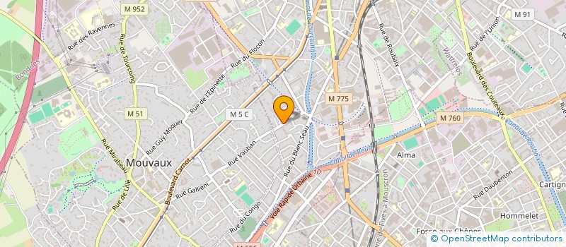 localisation de l'entreprise L'EVENT à TOURCOING