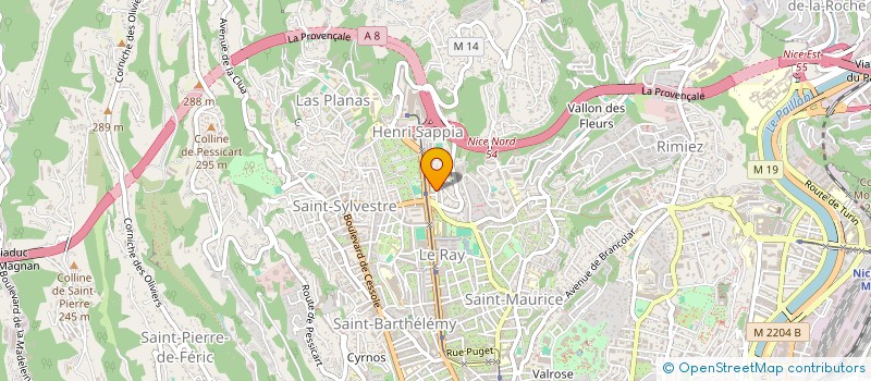 localisation de l'entreprise L EVENTS à NICE