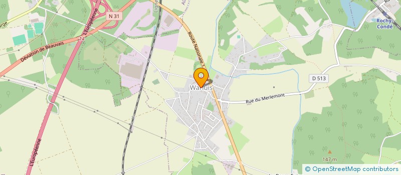 localisation de l'entreprise L'EVEREST A WARLUIS  WARLUIS