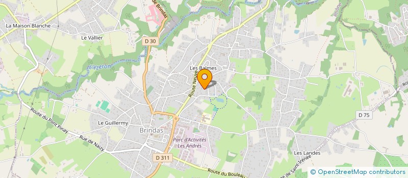 localisation de l'entreprise L'EVIDENCE à BRINDAS