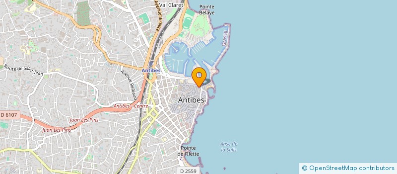 localisation de l'entreprise L'EVIDENCE à ANTIBES