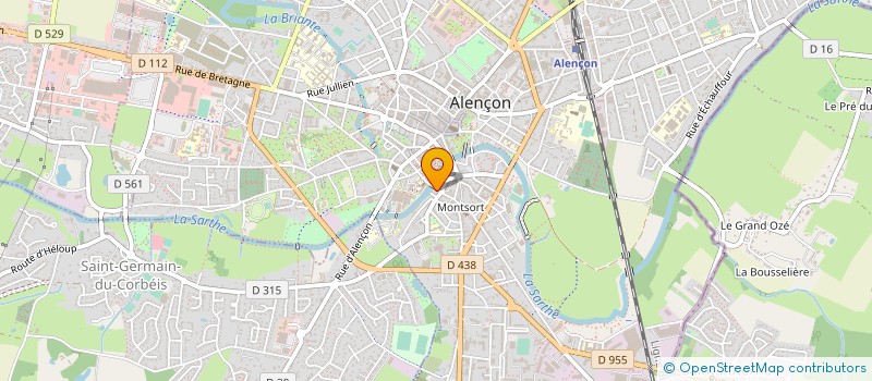 localisation de l'entreprise L'EVIDENCE à ALENCON