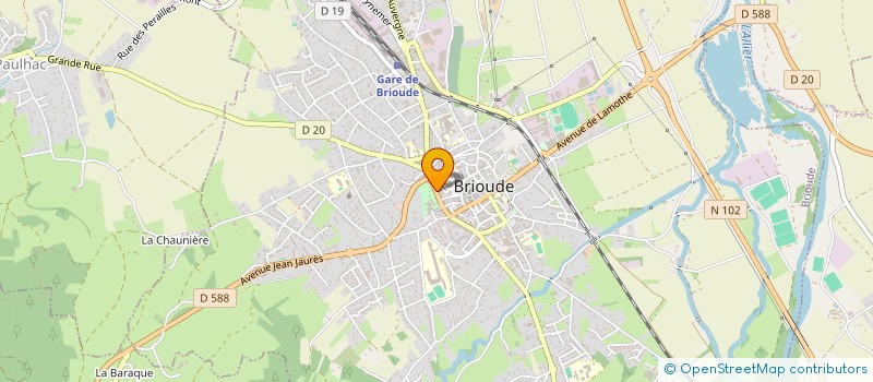 localisation de l'entreprise L'EVIDENCE  BRIOUDE