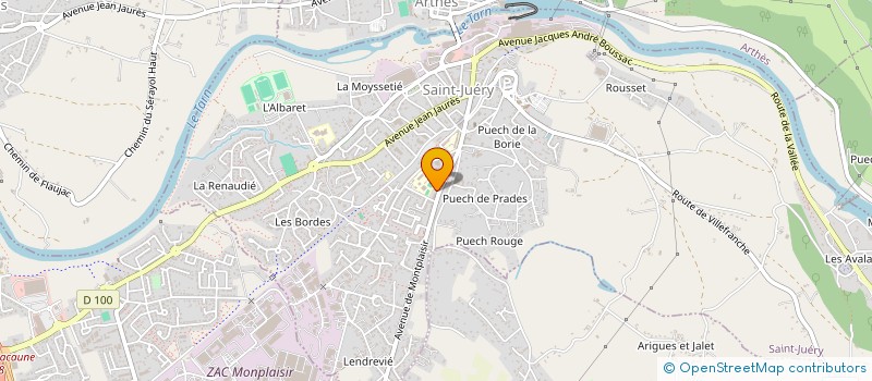 localisation de l'entreprise L'EVIDENCE EN SOI à SAINT-JUERY
