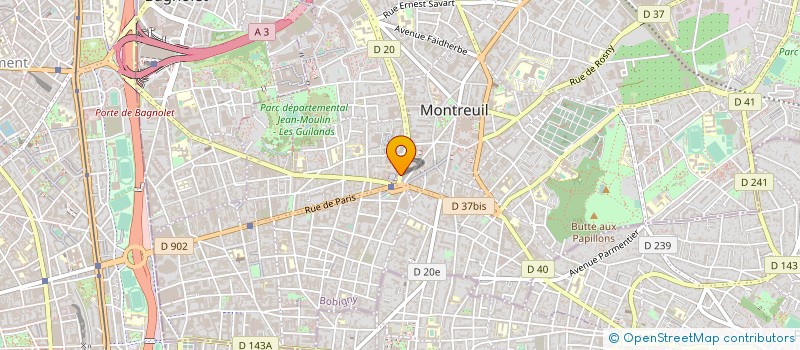 localisation de l'entreprise L'EX-YOUGOSLAVIE à MONTREUIL