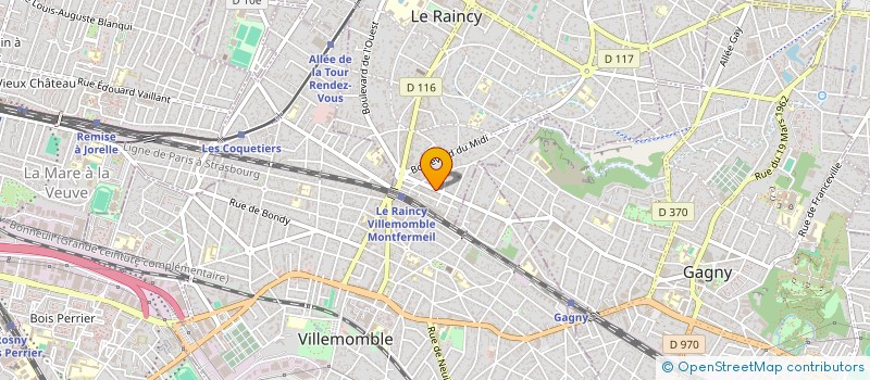 localisation de l'entreprise L'EXCELLENT à LE RAINCY
