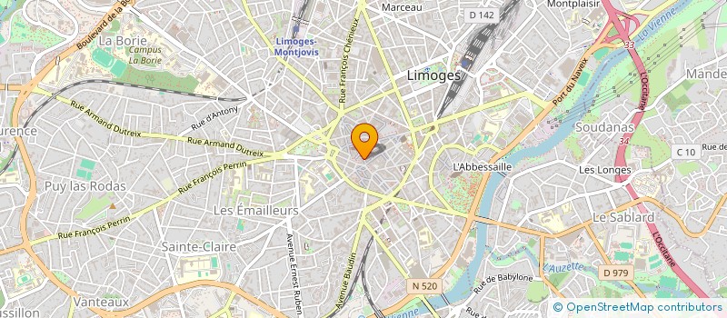 localisation de l'entreprise L'EXCEPTION FC à LIMOGES