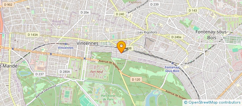 localisation de l'entreprise L'EXCEPTION LYRIQUE à FONTENAY SOUS BOIS