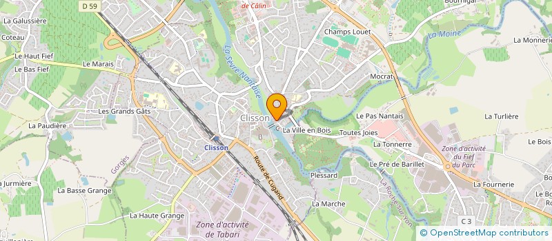 localisation de l'entreprise L'EXCLUSIVE  CLISSON