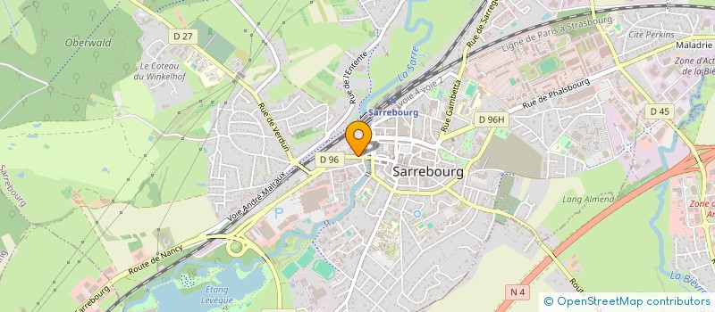localisation de l'entreprise L'EXCUSE à SARREBOURG