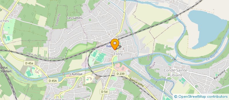 localisation de l'entreprise L 'EXCUSE à ESBLY