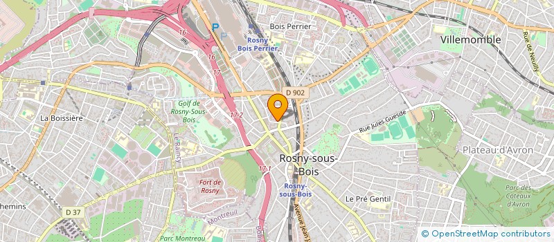 localisation de l'entreprise L'EXPANSION à ROSNY-SOUS-BOIS