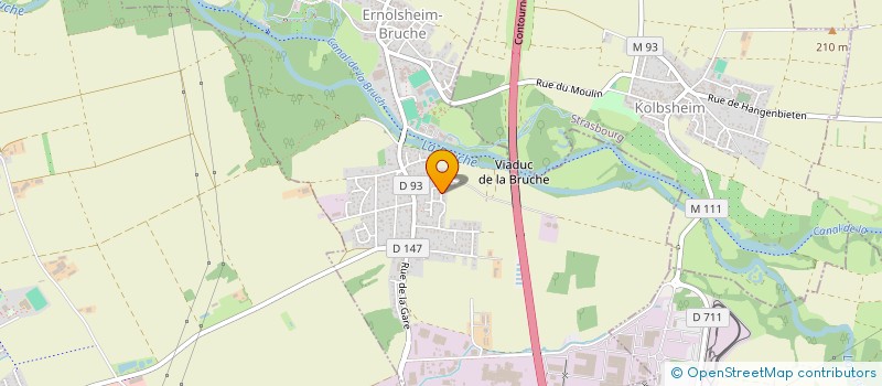 localisation de l'entreprise L'EXPANSION ALIMENTAIRE  ERNOLSHEIM-BRUCHE