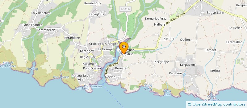 localisation de l'entreprise L EXPEDITION SCYLLIAS  CLOHARS-CARNOET