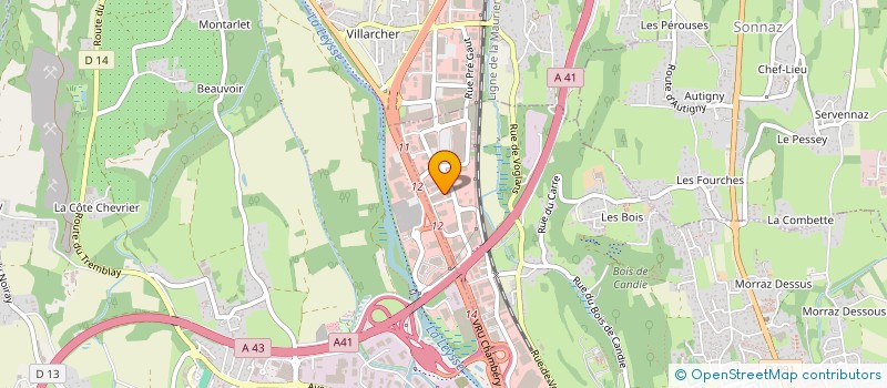 localisation de l'entreprise L'EXPERIENCE PISCINE ET SPA  CHAMBERY