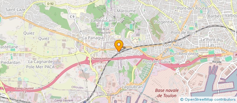 localisation de l'entreprise L EXPERT  TOULON