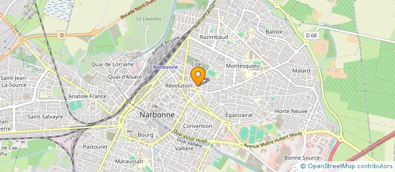 localisation de l'entreprise L'EXPERT IMMOBILIER à NARBONNE