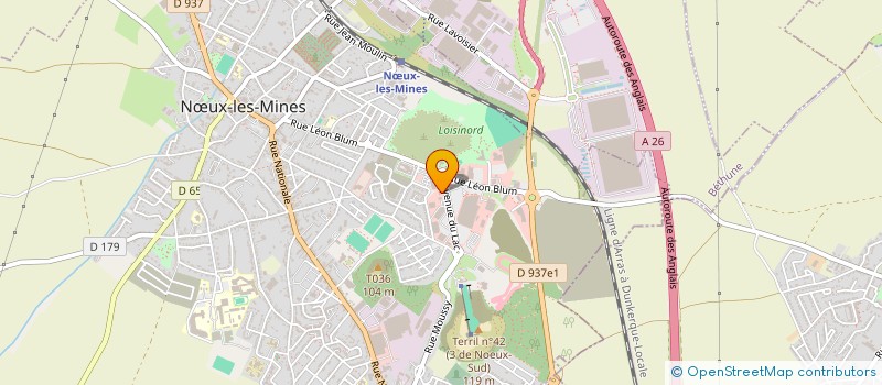 localisation de l'entreprise L'EXPERT SOCIAL DU 62  NUX-LES-MINES