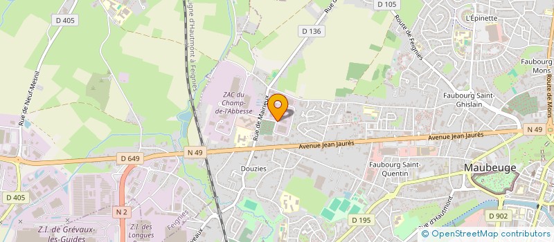 localisation de l'entreprise L'EXPERT SOCIAL S.H  MAUBEUGE