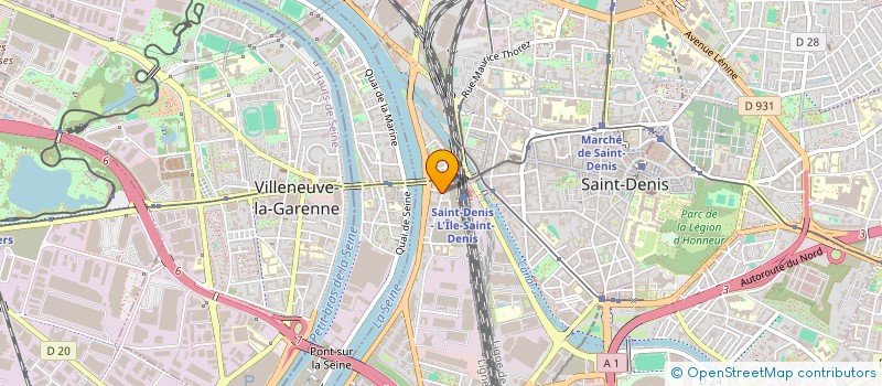localisation de l'entreprise L'EXPRESS DE LA GARE à SAINT-DENIS