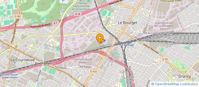 localisation de l'entreprise L'EXPRESS FRANCAIS à LA COURNEUVE