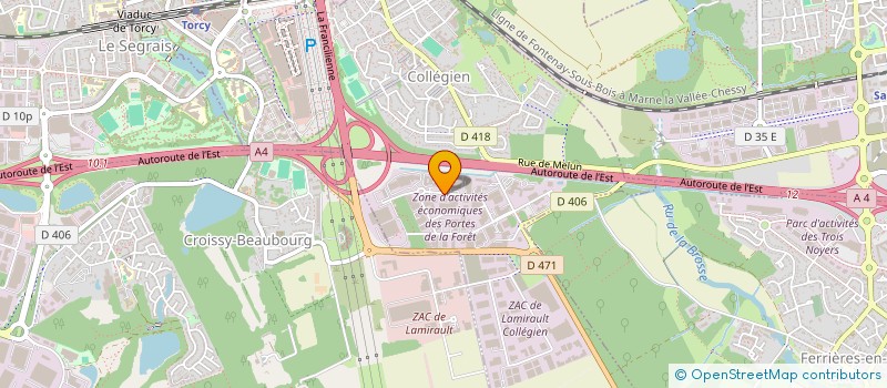 localisation de l'entreprise L'EXPRESS FRANCILIEN  COLLEGIEN