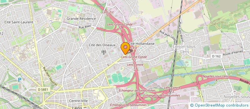 localisation de l'entreprise L'EXPRESSE CARTE GRISE  LENS