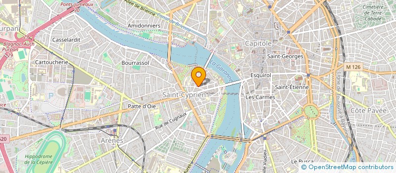 localisation de l'entreprise L EXTRAPADE à TOULOUSE