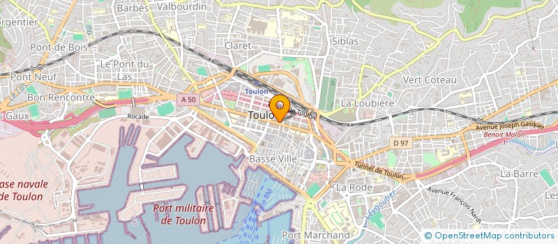 localisation de l'entreprise L.F à TOULON