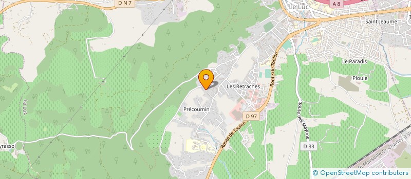 localisation de l'entreprise L.F.  LE LUC