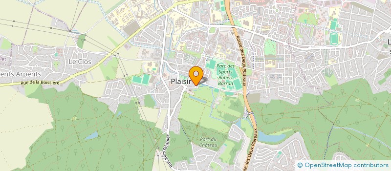 localisation de l'entreprise L&F  PLAISIR