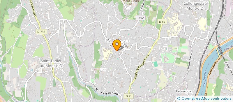 localisation de l'entreprise L&F  SAINT-CYR-AU-MONT-D'OR