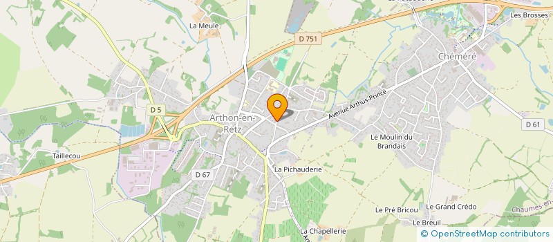 localisation de l'entreprise L & F  CHAUMES-EN-RETZ