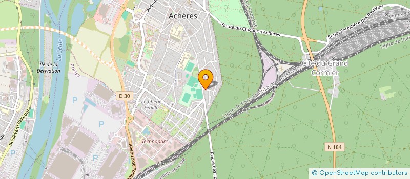 localisation de l'entreprise L&F  ACHERES